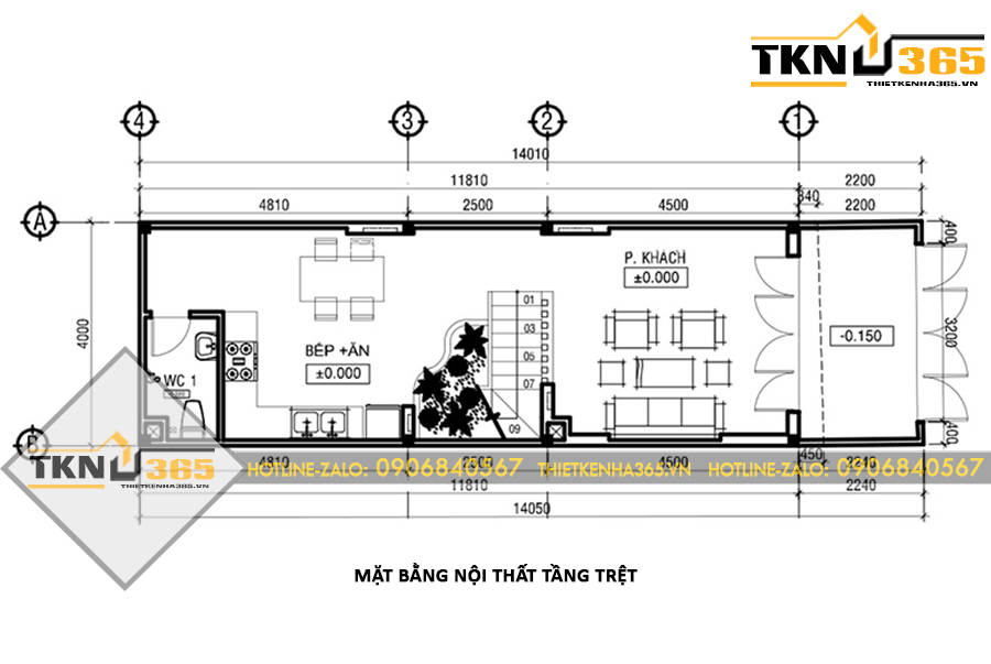 MẪU THIẾT KẾ NHÀ PHỐ 4x13