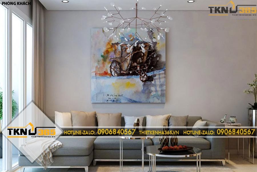 Thiết kế nội thất nhà ở chung cư cho anh Bảo ở Tiền Giang