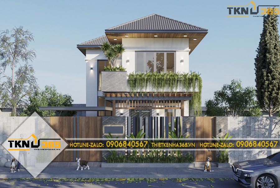 Thiết kế biệt thự 2 tầng 10x15m cho chị Hải ở Sóc Trăng