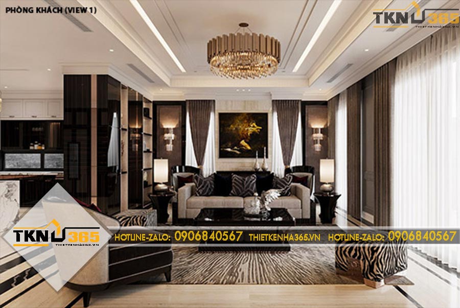 Thiết kế nội thất nhà diện tích lớn cho chị Tình ở Gò Vấp