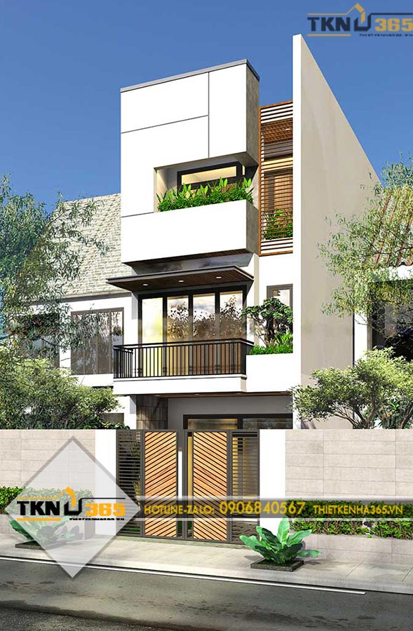 Thiết kế thi công nhà phố 3 tầng 4x12m anh Nam Quận 7