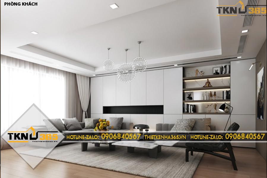 Thiết kế nội thất tích hợp nhiều tông màu cho chị Mộng ở Cần Giờ