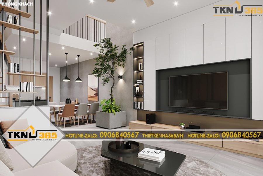 Thiết kế nội thất tông màu nâu xám cho anh Tín ở Bình Thạnh