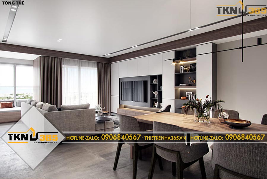 Thiết kế nội thất nhà tinh tế cho anh Công ở Tiền Giang