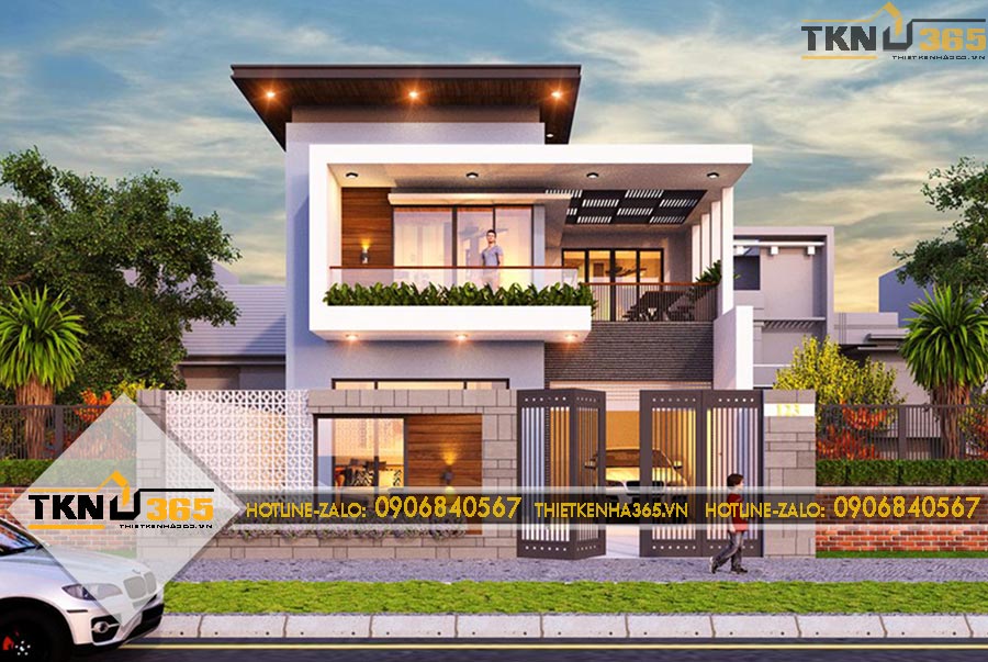 Thiết kế biệt thự 2 tầng 10x17m cho anh Tuấn ở quận 12