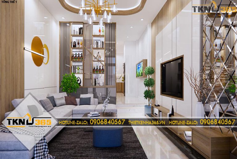 Thiết kế nội thất cổ điển kết hợp hiện đại cho anh Khiêm ở Sóc Trăng