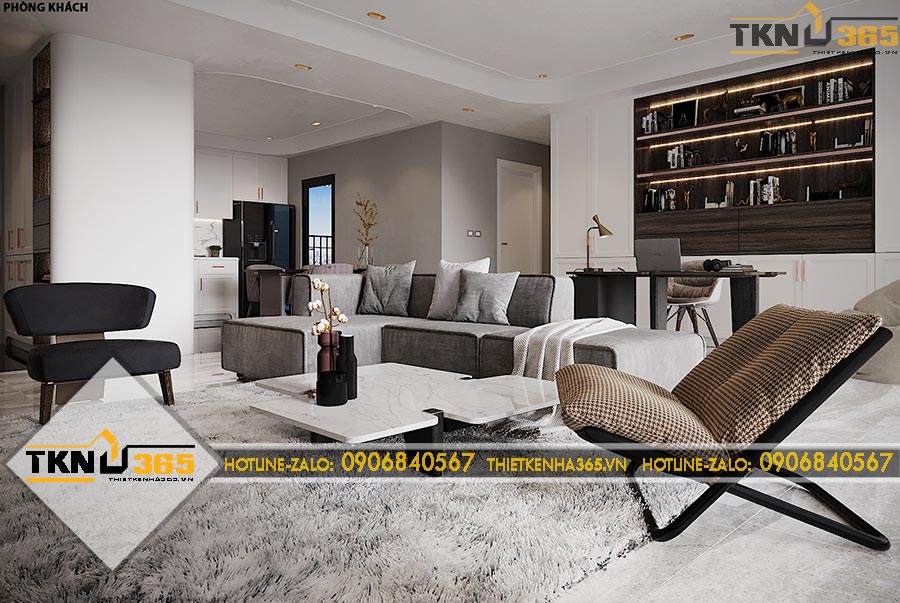 Thiết kế nội thất tiết kiệm không gian cho chị Quyên ở Đắk Nông