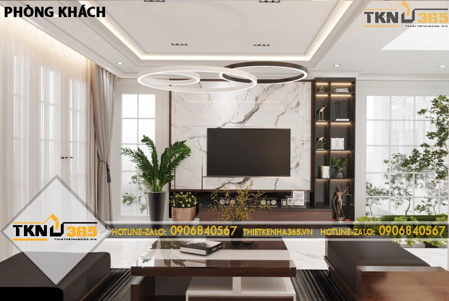 Thiết kế nội thất phong cách hiện đại cho anh Đen ở Gia Lai