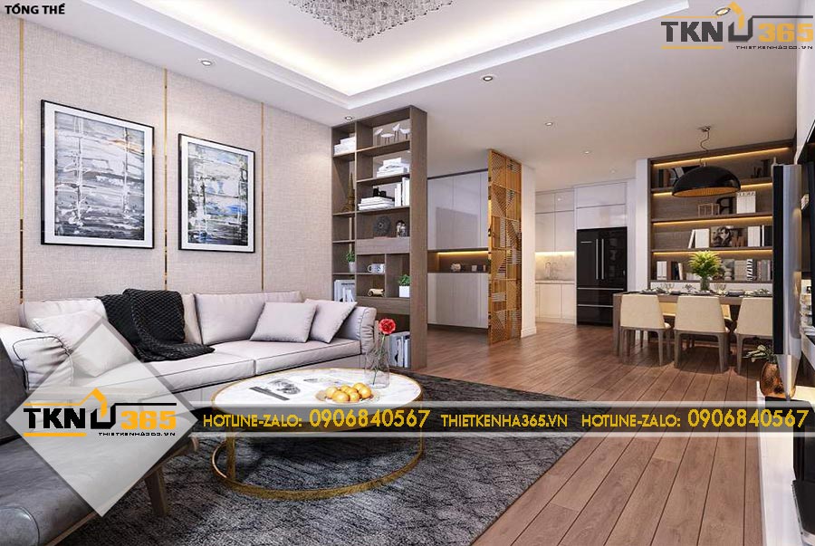 Thiết kế nội thất cao cấp cho chị Ngà ở Long Thành