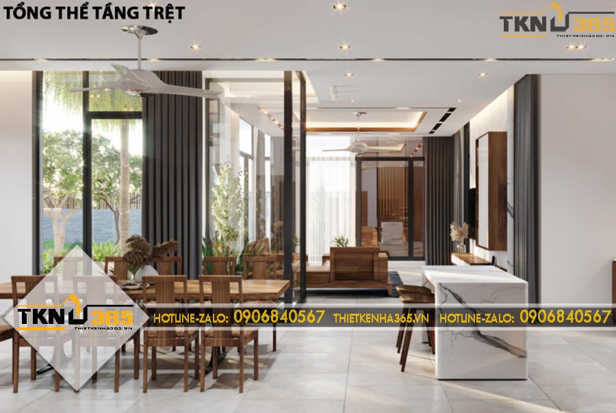 Thiết kế nội thất có phòng làm việc siêu đẹp cho chị Mỹ ở Nha Trang