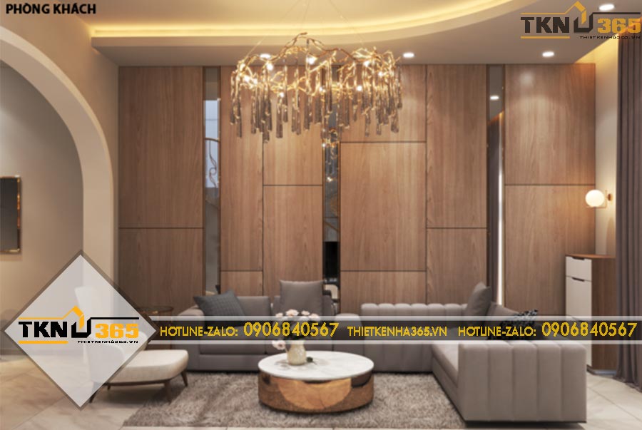 Thiết kế nội thất phong cách Metallic kết hợp hiện đại cho anh Kiên ở Đà Lạt