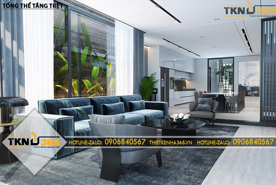 Thiết kế nội thất phong cách Minimalism cho anh Khang ở Bù Gia Mập Bình Phước