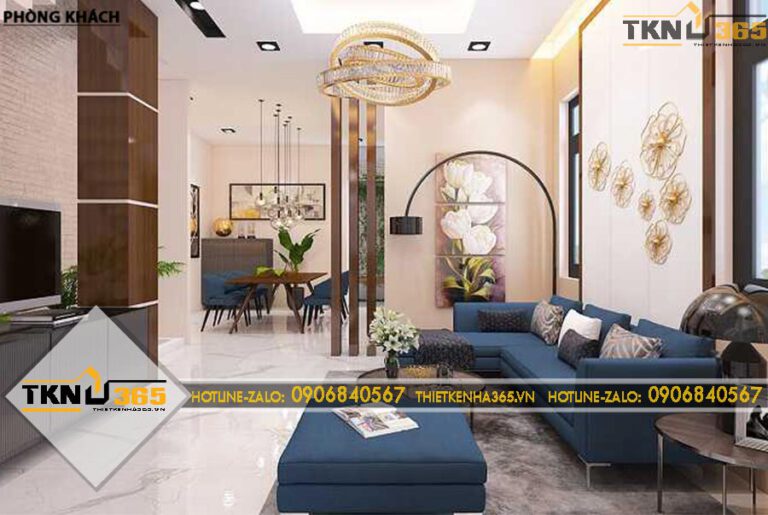 Thiết kế nội thất phong cách Luxury cho anh Phúc ở Dầu Tiếng Bình Dương
