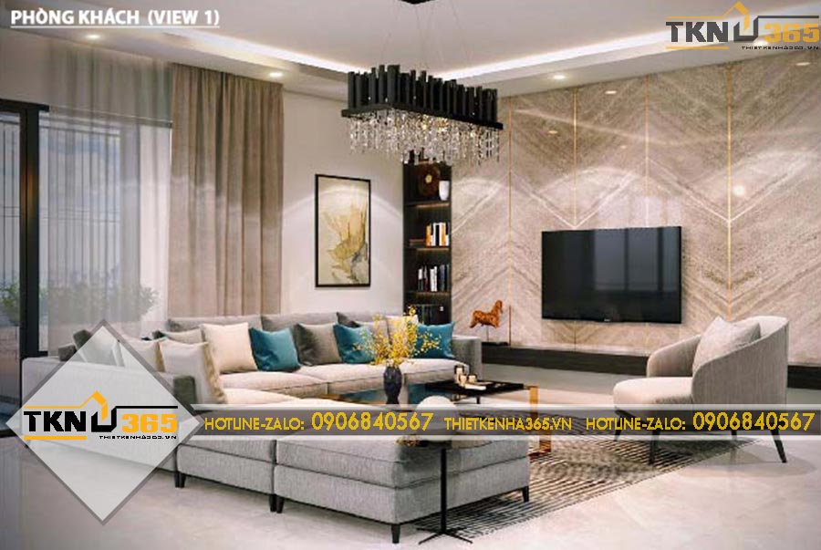 Thiết kế nội thất phong cách quý phái cho anh Côn ở Thuận An Bình Dương