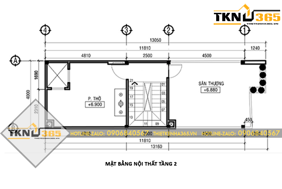 MẪU THIẾT KẾ NHÀ PHỐ 4x13