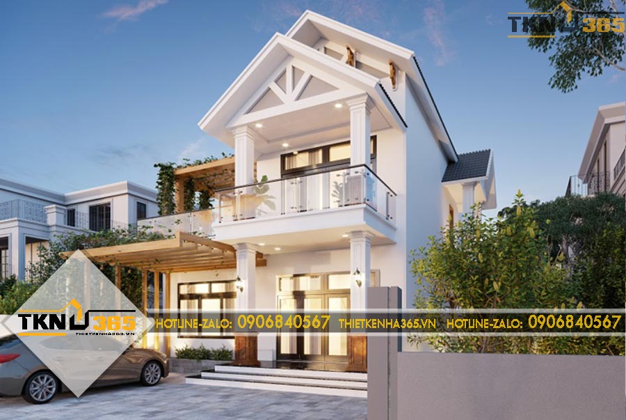 Thiết kế biệt thự 2 tầng tân cổ điển 10x15m cho anh Phan ở Bình Thạnh