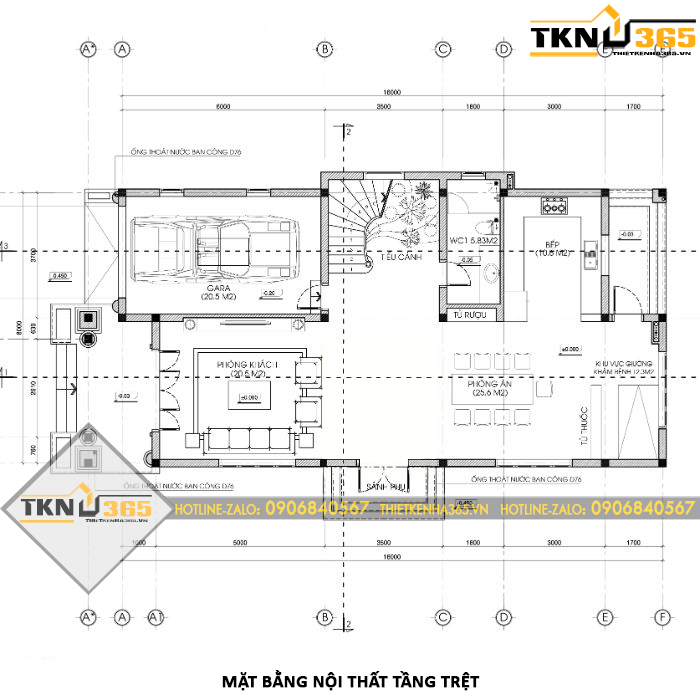 biet thu 2 tang mai thai 4