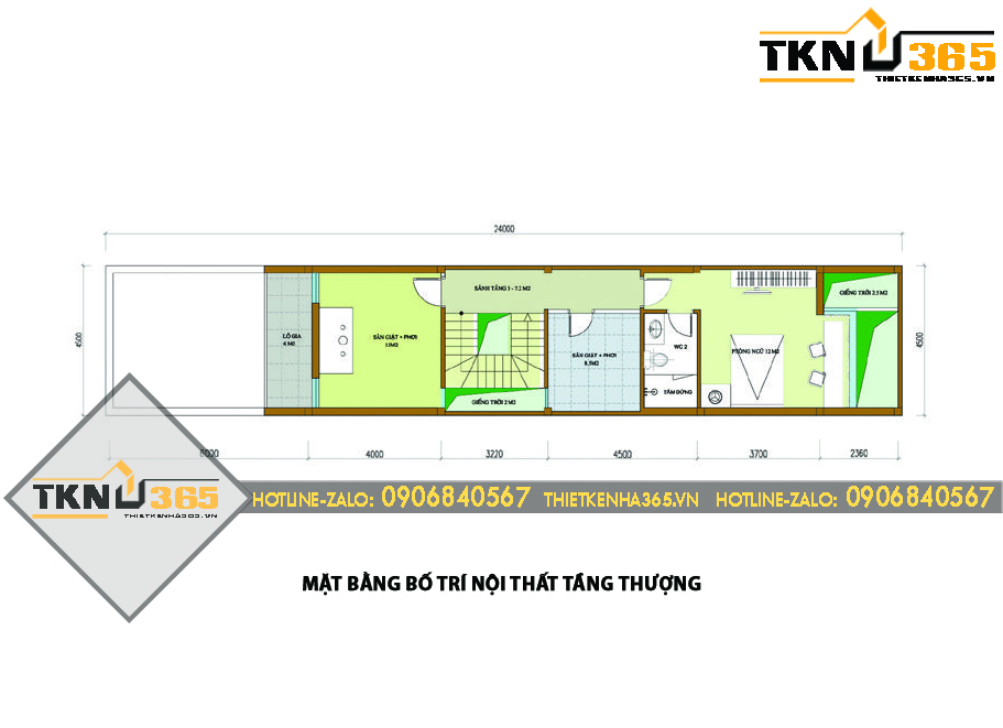 mat bang kien truc tang 3