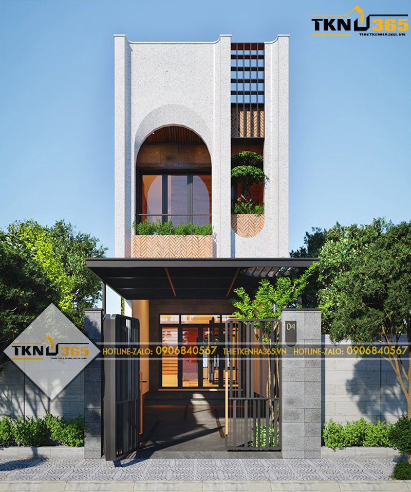 mau thiet ke nha 2 tang 5x14m hien dai
