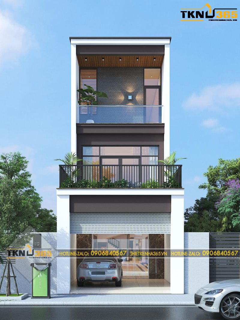 phoi canh thiet ke nha lo mat tien 4 5m goc 4