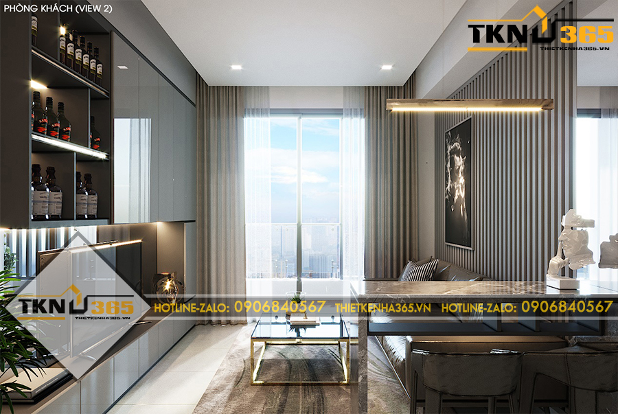 thi cong noi that can ho chung cu the parkland dep hien dai 03