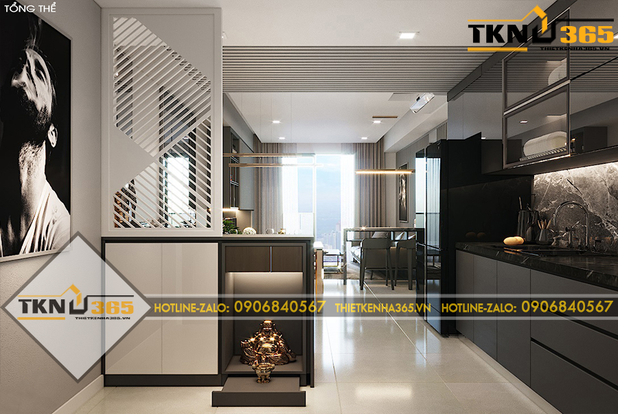 thi cong noi that can ho chung cu the parkland dep hien dai 07