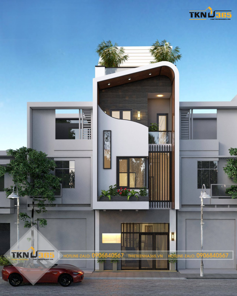 Thiết kế nhà ống có tầng lửng