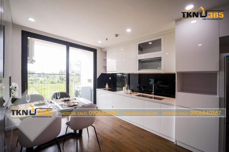 Thiết kế phòng ăn nhà ống 2 tầng 4x12m