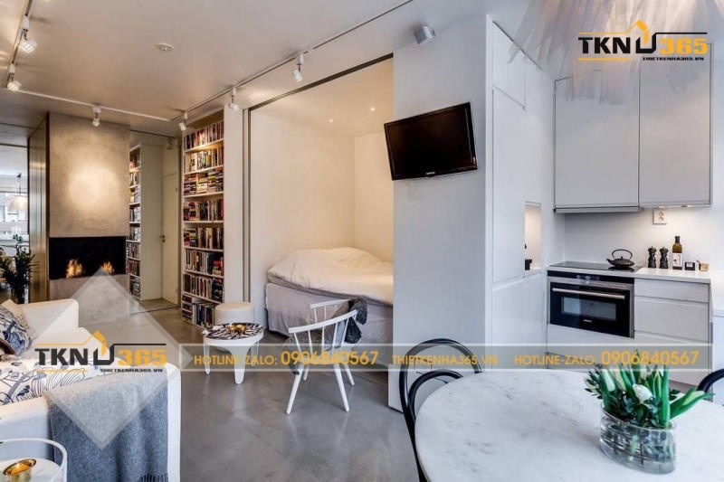 thiết kế nhà diện tích nhỏ 20m2