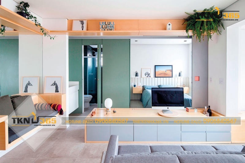 Nhà 20m2 nên tích hợp nhiều gian chức năng cho không gian rộng hơn