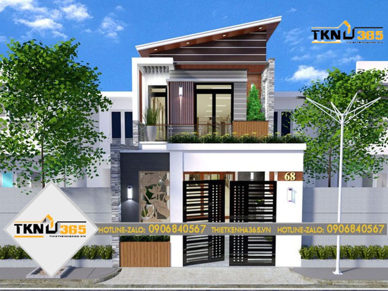 mẫu nhà 2 tầng 3 phòng ngủ giá rẻ