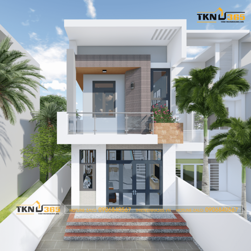 Mặt tiền nhà 2 tầng 50m2 3 phòng ngủ