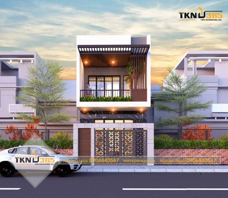Thiết kế nhà 2 tầng 60m2