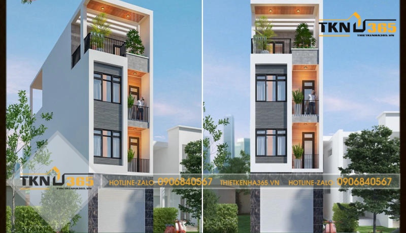 mẫu nhà 3 tầng 5x10m