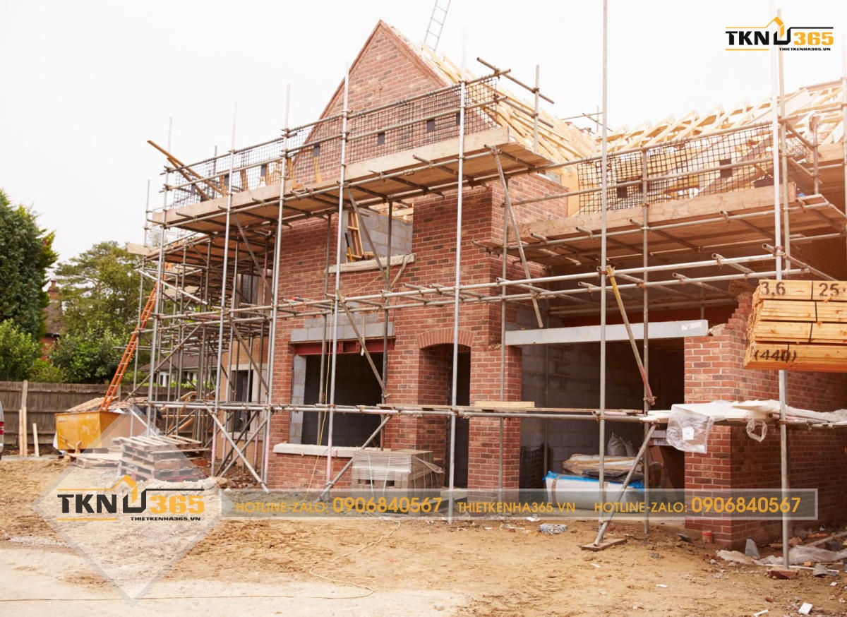 xây nhà 1 tầng 40m2