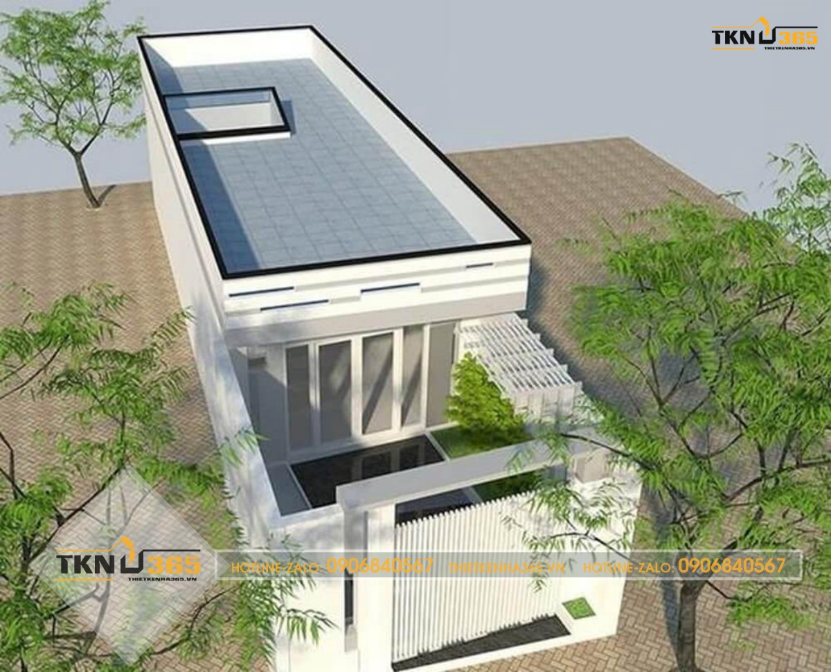 thiết kế nhà 40m2 1 tầng