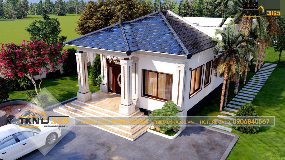 thiết kế nhà 40m2 1 tầng