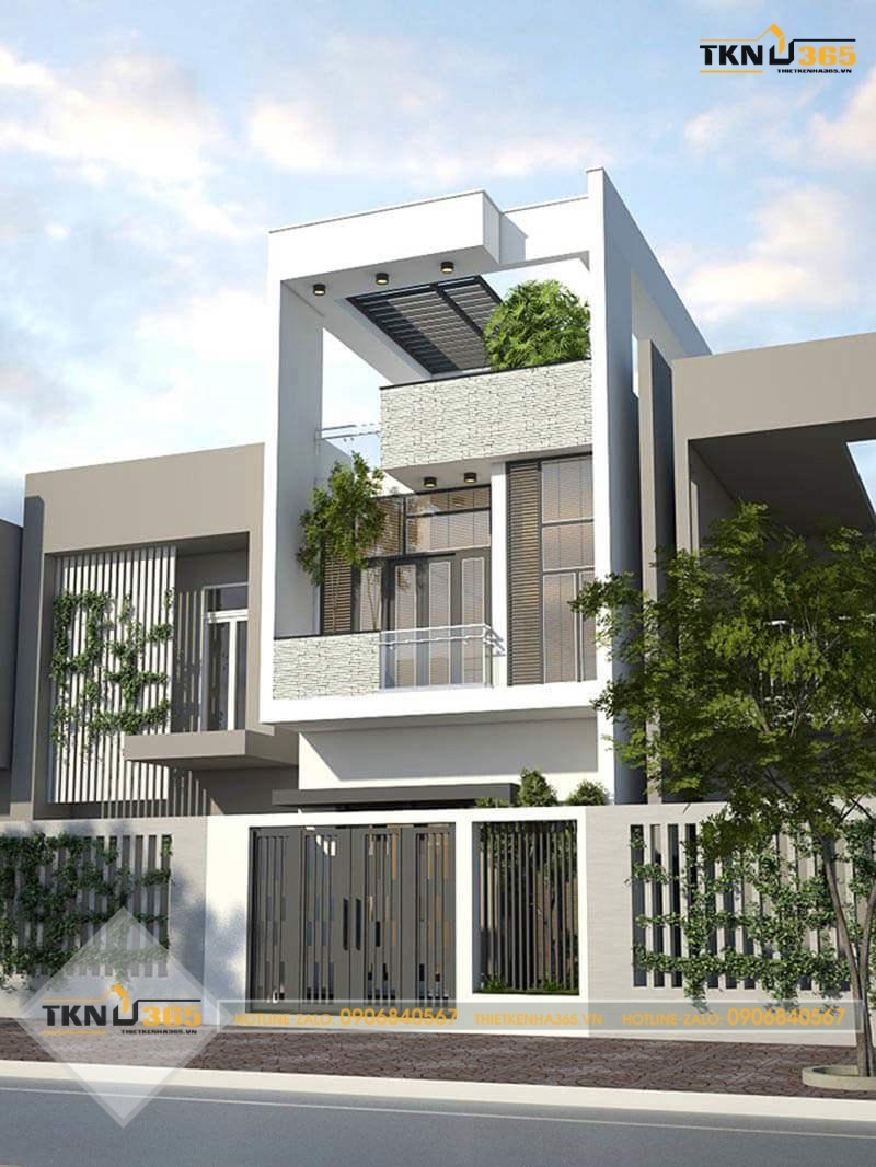 thiết kế nhà 40m2 3 tầng