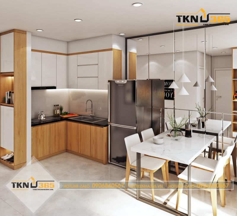 Nội thất phòng bếp của nhà 40m2