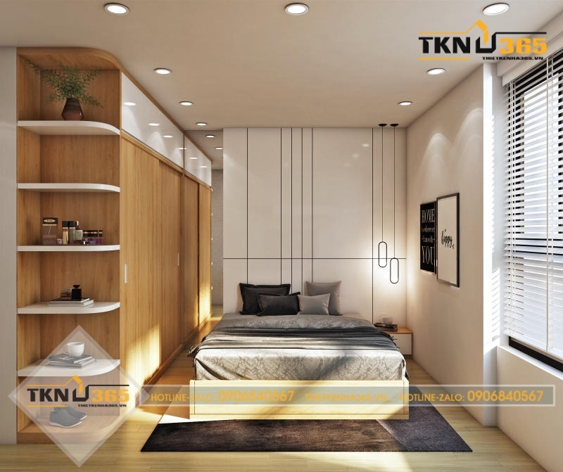 Phòng ngủ của mẫu nhà 40m2