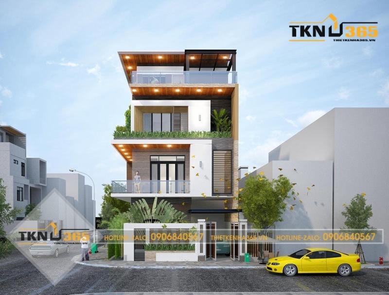 Thiết kế nhà 40m2 3 tầng