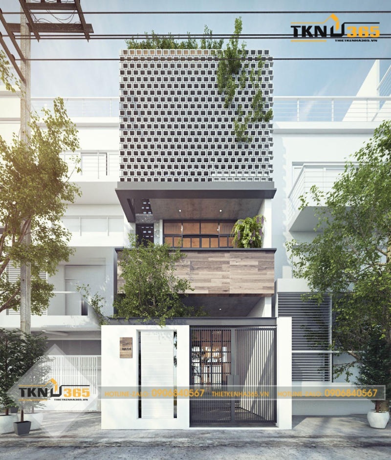 thiết kế nhà 40m2 3 tầng