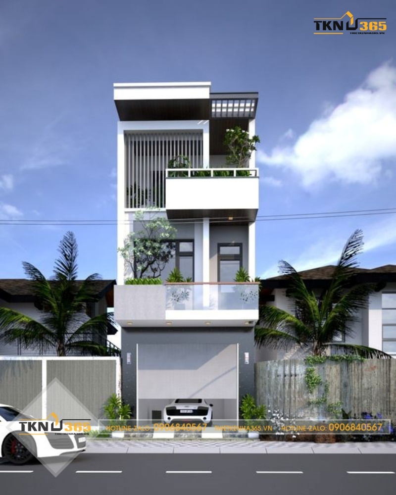 thiết kế nhà đẹp 3 tầng 40m2