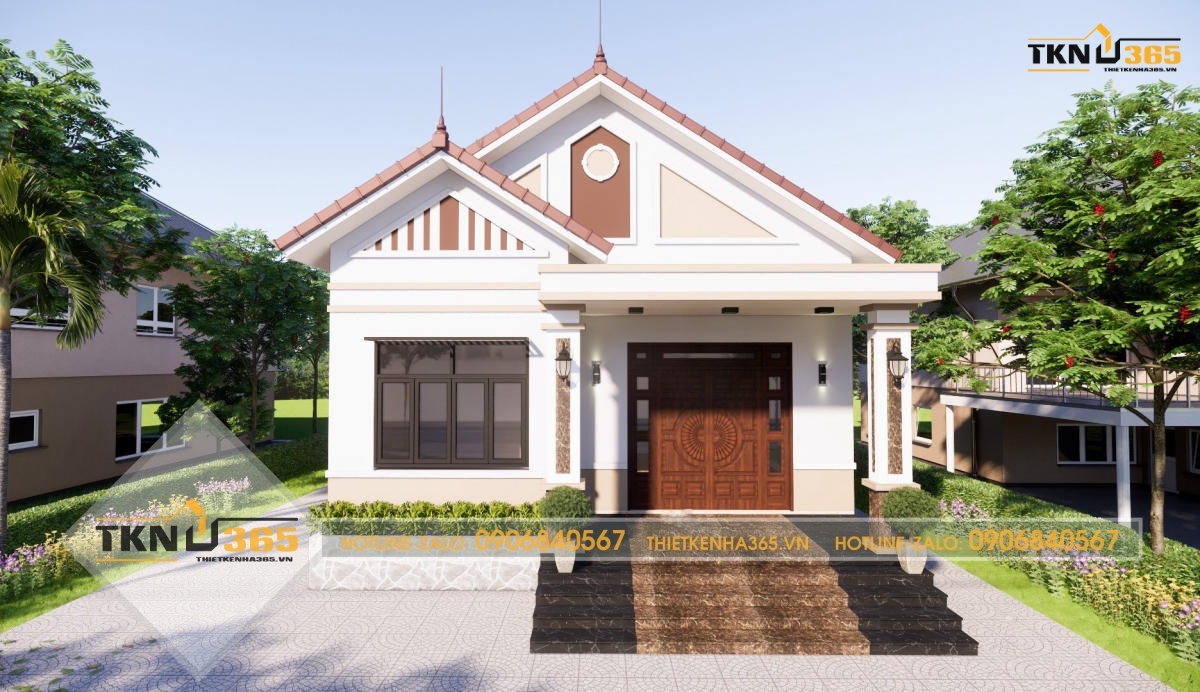 mẫu thiết kế nhà 1 tầng