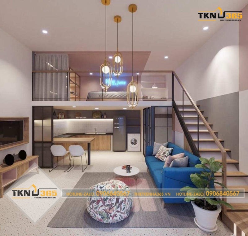 thiết kế nhà nhỏ 24m2