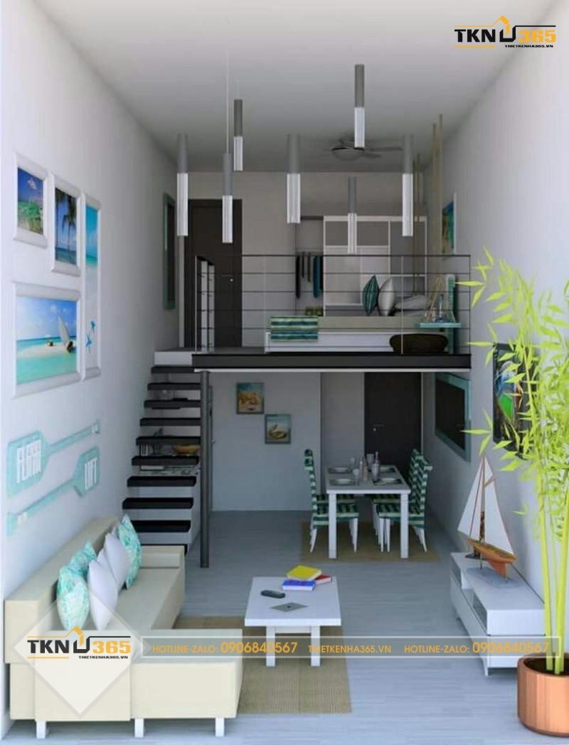 thiết kế nhà nhỏ 24m2