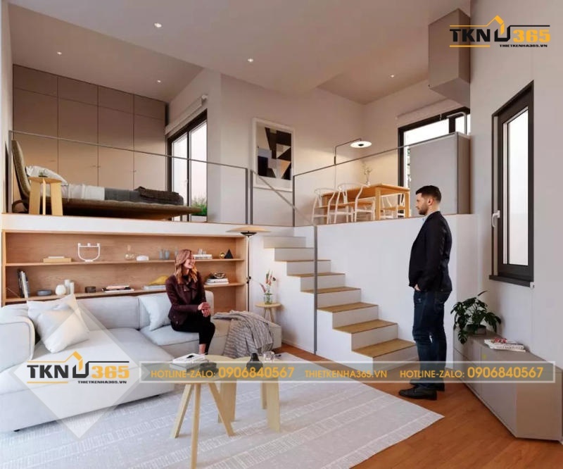 thiết kế nhà nhỏ 24m2