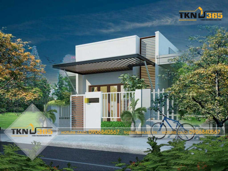 mẫu nhà ống 1 tầng