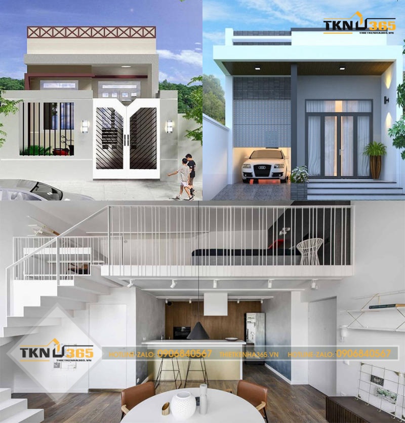 thiết kế nhà ống có tầng lửng