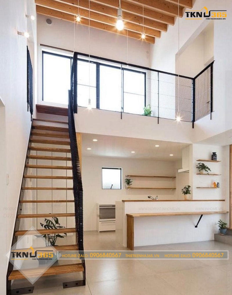 mẫu nhà ống có gác lửng đẹp